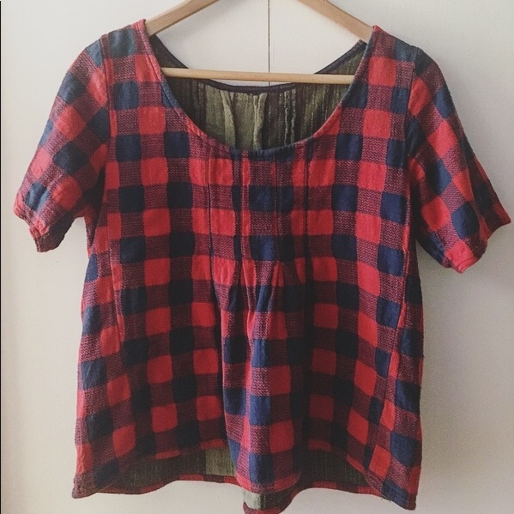 Ace & Jig Shop Tee in Houndstooth